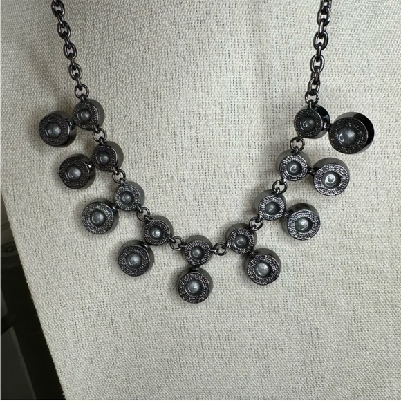 Elegant Ann Taylor Rose Gold stones Necklace - Picture 2 of 4